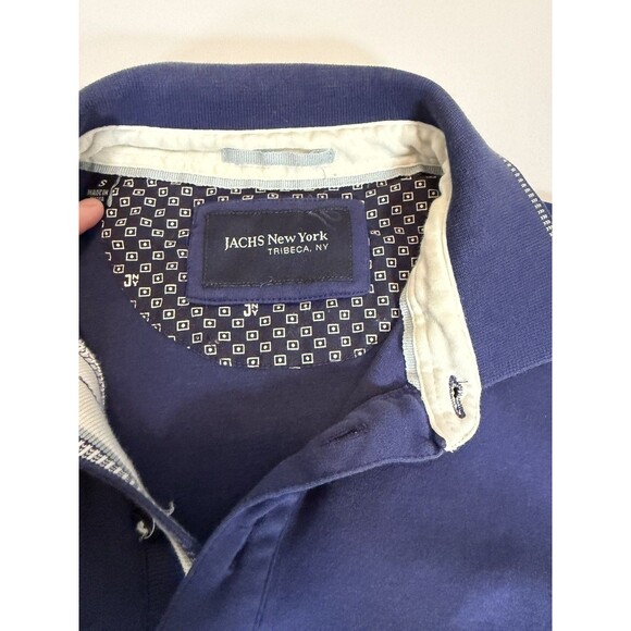 JACHS New York Men’s Small Navy Blue Short Sleeve Cotton Polo Shirt - Picture 4 of 11